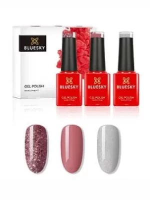 Image of Bluesky Pink Glitter 3 x 5ml Mini Trio, Pink, Women