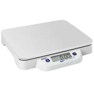 Image of KERN Tabletop scales, low profile design, weighing range up to 20 kg, read-out accuracy 10 g, weighing plate 320 x 260 mm