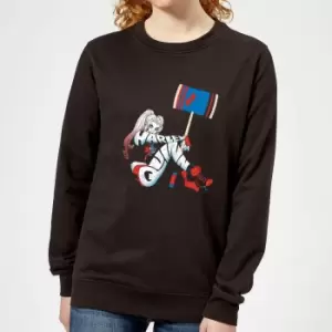 Image of Batman Harley Quinn Womens Sweatshirt - Black - L