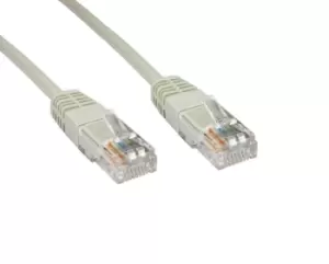Image of Cables Direct 0.25m Cat6, M - M networking cable Grey U/UTP (UTP)