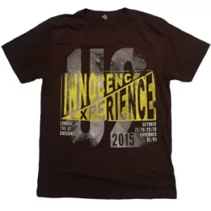 Image of U2 - I+E London Event 2015 Unisex Large T-Shirt - Brown