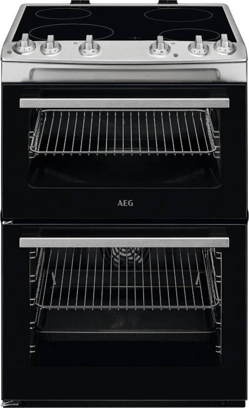 Image of AEG CCX6501ACM 60cm Electric Cooker with Ceramic Hob - Stainless Steel - A Rated