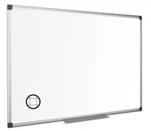 Image of Bi-Office Maya Gridded Mgntc Alu Frame WTboard 180x120cm