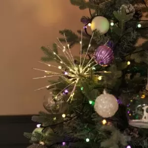 Image of Bursting Stars 4 Pack Silver Light Decoration