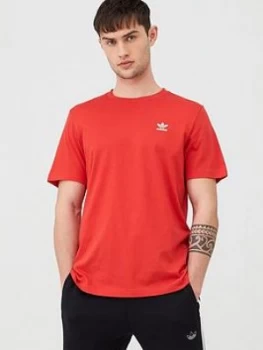 Image of adidas Originals Essential T-Shirt - Red, Size L, Men