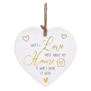 Image of Golden Sentiments Heart Home