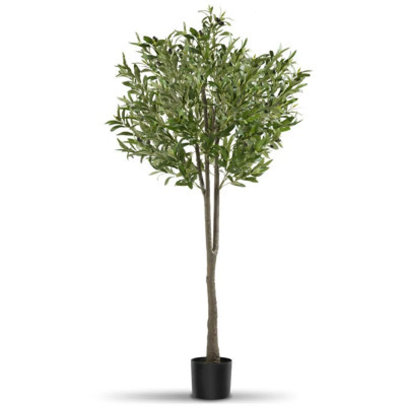 Image of Tectake Artificial Plant - Olive Tree, Realistic Look, Low-Maintenance 150 Cm
