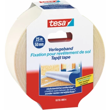 Image of 55735 Double Sided Carpet Tape 50mm x 25m - Tesa