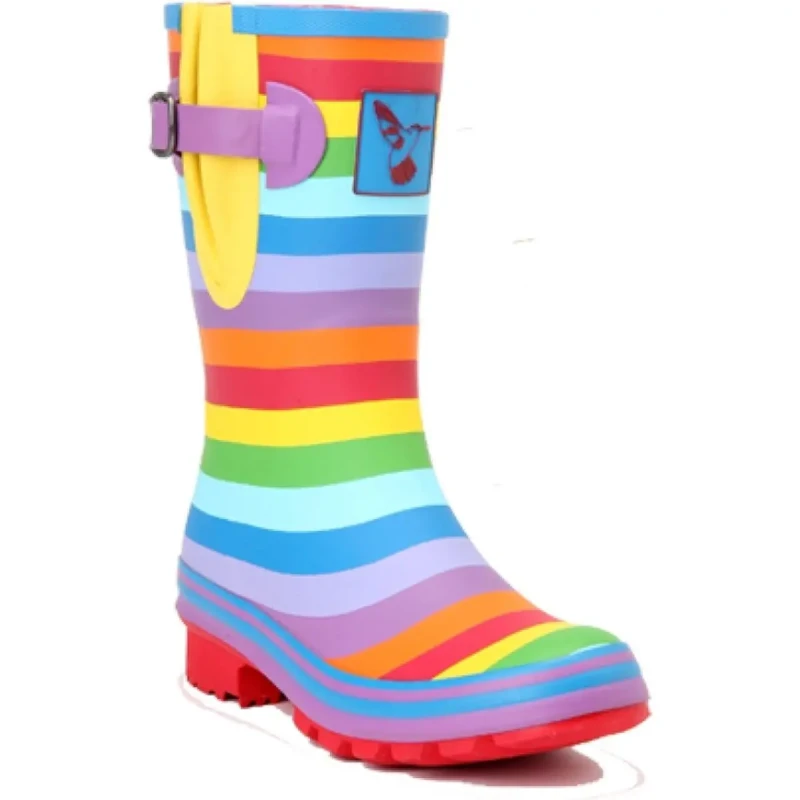 Image of Rouchette Womens ankle rain boots Rouchette Rainbow Multicolore Female 41