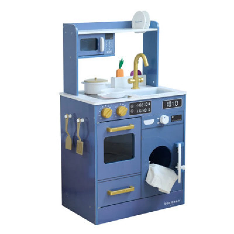 Image of Teamson Kids - Little Chef Lake Tahoe Master Play Kitchen - Blue T-PK-0031-00E