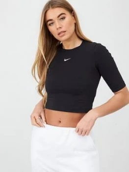 Image of Nike Nsw Essential 3 Quarter Sleeve Top - Black