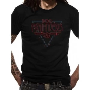 Image of The Foo Fighters - Disco Outline Mens X-Large T-Shirt - Black