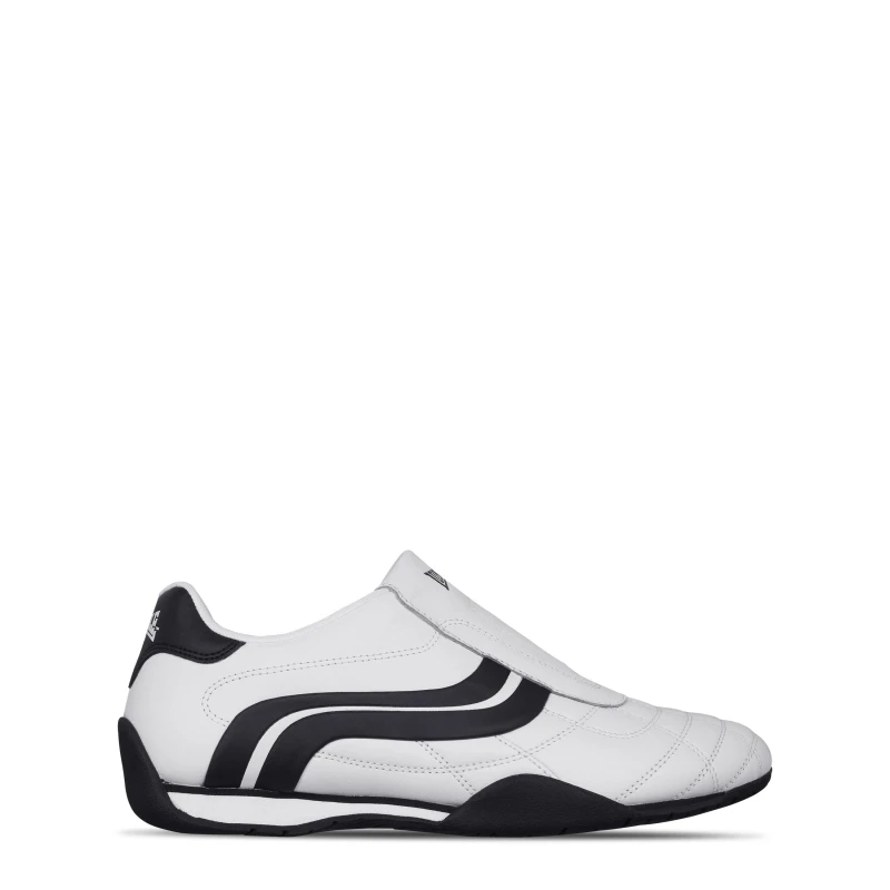 Image of Lonsdale Camden Slip Trainers Mens White/Navy male 7 (41)