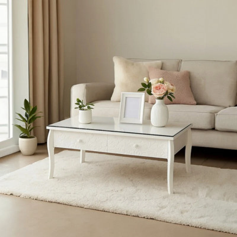 Image of Premier Housewares Chamonix Coffee Table White