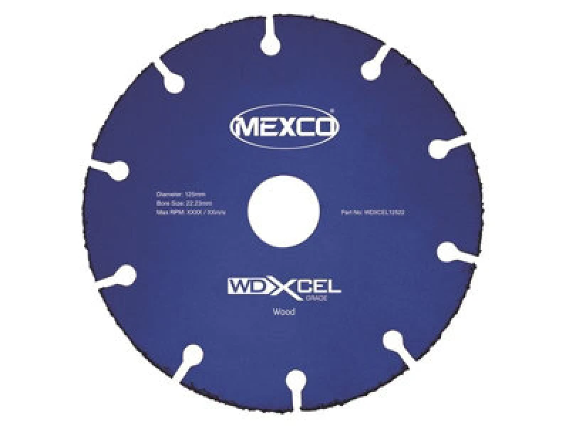 Image of Mexco Wdxcel12522 Wd Xcel Grade Wood Cut Blade 125 X 22mm Mexwdxl125