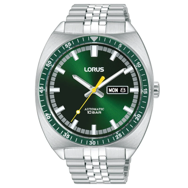 Image of Lorus RL443BX9 Sports Automatic Day/Date 100m (43mm) Green Watch