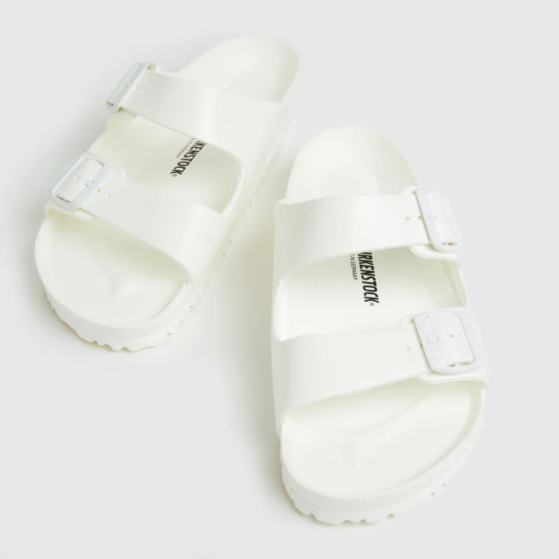 Image of Birkenstock Arizona Eva Slippers White 46