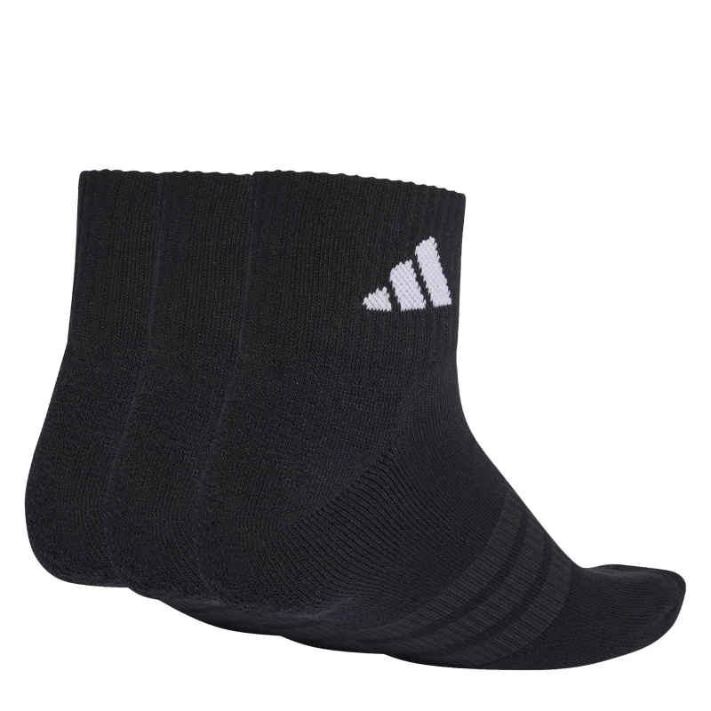 Image of adidas Cushioned Sportswear Ankle Socks 3 Pairs Black male 11-12.5