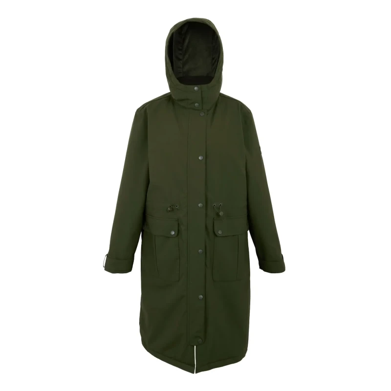 Image of Womens waterproof hooded coat Regatta Yannta Vert Female 40