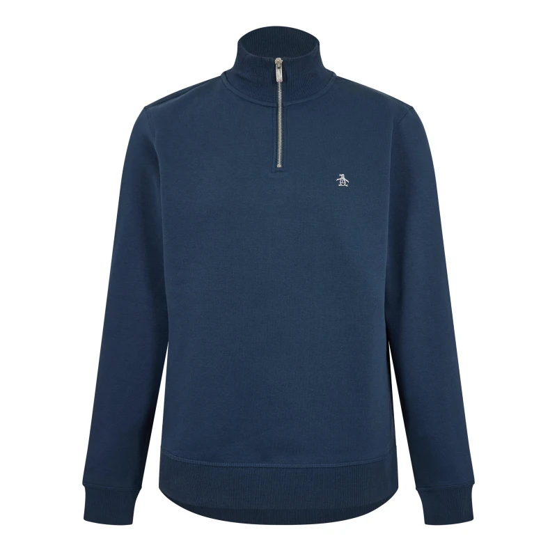 Image of Original Penguin Mens Quarter Zip Fleece Yale male Small