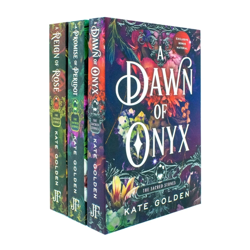 Image of Sacred Stones 3 Books Collection Set By Kate Golden (A Dawn of Onyx, A Promise of Peridot, A Reign of Rose) Kate Golden Books