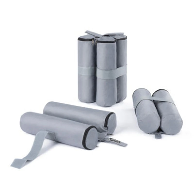 Image of LIVIVO Set of 4 Secure Sandbag Leg Pole Weights Light Grey unisex