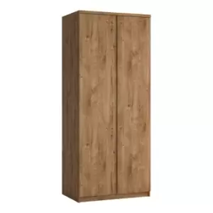 Image of Fribo 2 Door Wardrobe In Oak Effect