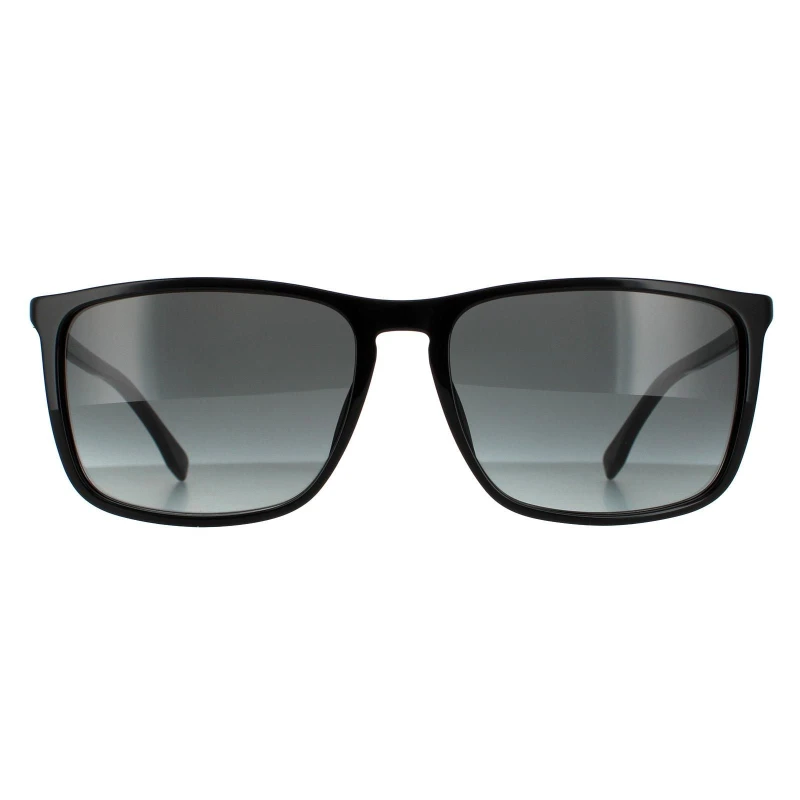 Image of Hugo Boss Square Black Dark Grey Gradient Sunglasses Black