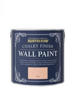 Image of Rust-Oleum Chalky Wall Paint Coral 2.5L