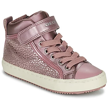 Image of Geox KALISPERA Girls Childrens Shoes (High-top Trainers) in Pink - Sizes 10 kid,11 kid,11.5 kid,12 kid,13 kid,1 kid,1.5 kid,2.5