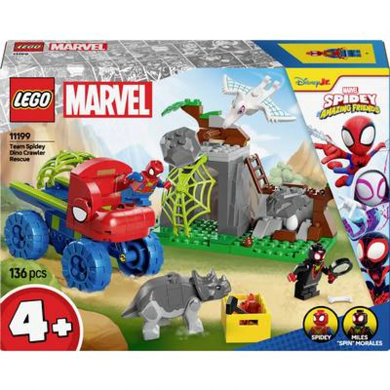 Image of LEGO LEGO Marvel Spidey And Friends Dino Crawler Rescue 11199