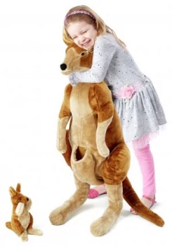 Image of Melissa Doug Kangaroo And Joey Plush.
