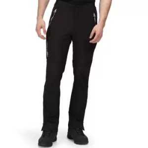 Image of Regatta Mens Mountain Zip Off Stretchy Walking Trousers 34R - Waist 34' (86.5cm), Inside Leg 32'
