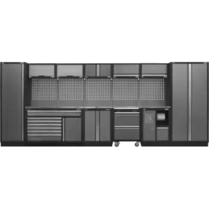 Image of Sealey Superline Pro MSS Stainless Steel Worktop Storage Combo 4915mm 460mm 2000mm