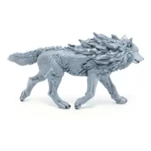 Image of PAPO Fantasy World Ice Wolf Toy Figure, Three Years or Above, Grey (36033)