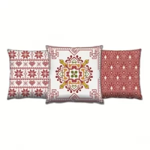 Image of AC-4396-4659-4531 Multicolor Cushion Set (3 Pieces)