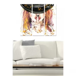 Image of MDF329945234 Multicolor Decorative MDF Painting (3 Pieces)