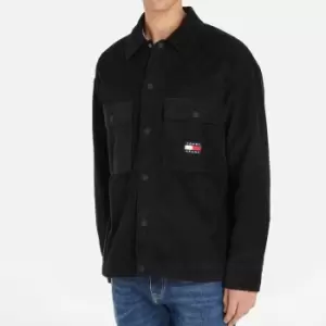 Image of Tommy Jeans Sherpa-Lined Corduroy Overshirt - S