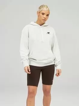 Image of New Balance Uni-ssentials French Terry Hoodie - Off White, Size S-M, Women