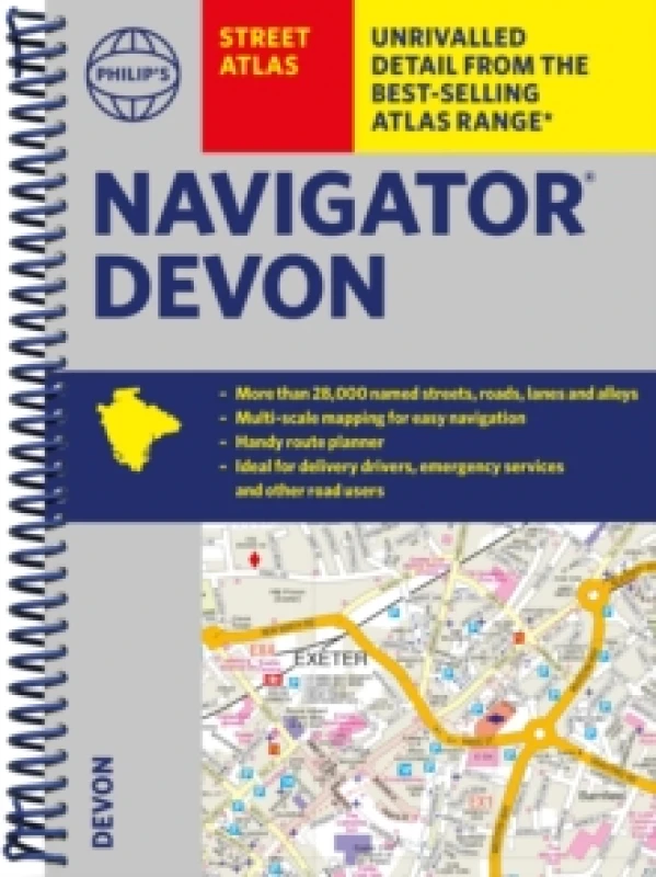 Image of Philip's Navigator Street Atlas Devon Spiral bound