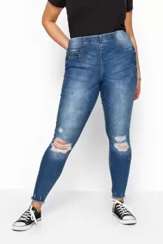 Image of Ripped Denim Jenny Jeggings