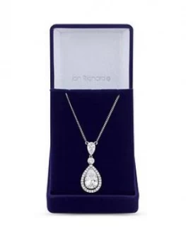 Image of Jon Richard Jon Richard Cubic Zirconia Tennis Pear Crystal Drop Pendant