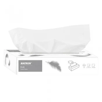 Image of Katrin Plus Facial Tissues 2-Ply 100 Sheets Pack of 40 11797