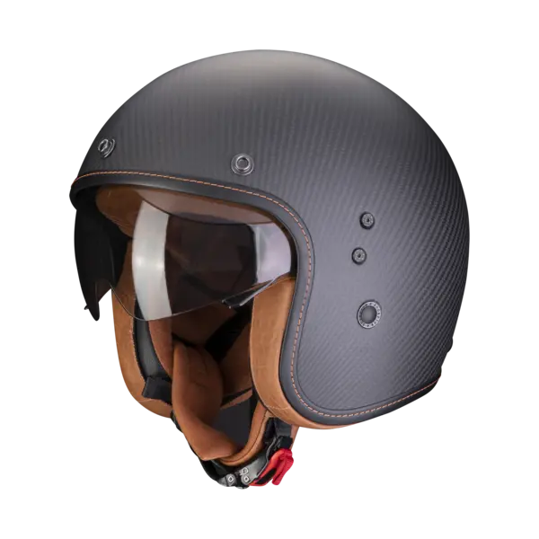 Image of Scorpion Belfast Carbon Evo Matt Black Jet Helmet S