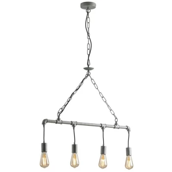 Image of Fan Europe Amarcord - Pipe Effect Bar Ceiling Pendant, Zinc, E27