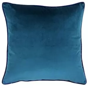 Image of Riva Home Meridian Cushion Cover (55 x 55cm) (Teal/Navy) - Teal/Navy