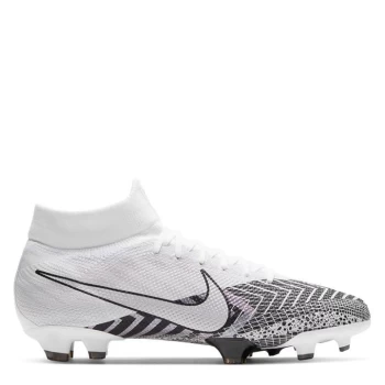Image of Nike Pro 7 Firm Ground Football Boots Juniors - White