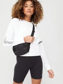 Image of Nike Pro Training Get Fit Fleece Sweat Top - White