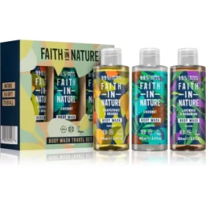 Image of Faith In Nature Body Wash Travel Set Travel Set (for Shower)