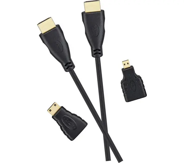Image of Logik L3AHDM23 High Speed HDMI Cable & Adapters with Ethernet 3m